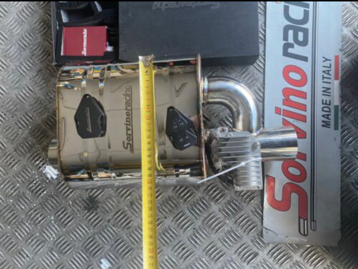 DOPPIA SCARICO DOUBLE CON VALVOLA INCORPORATA DX SX CON TELECOMANDI WIRELESS ACCIAIO