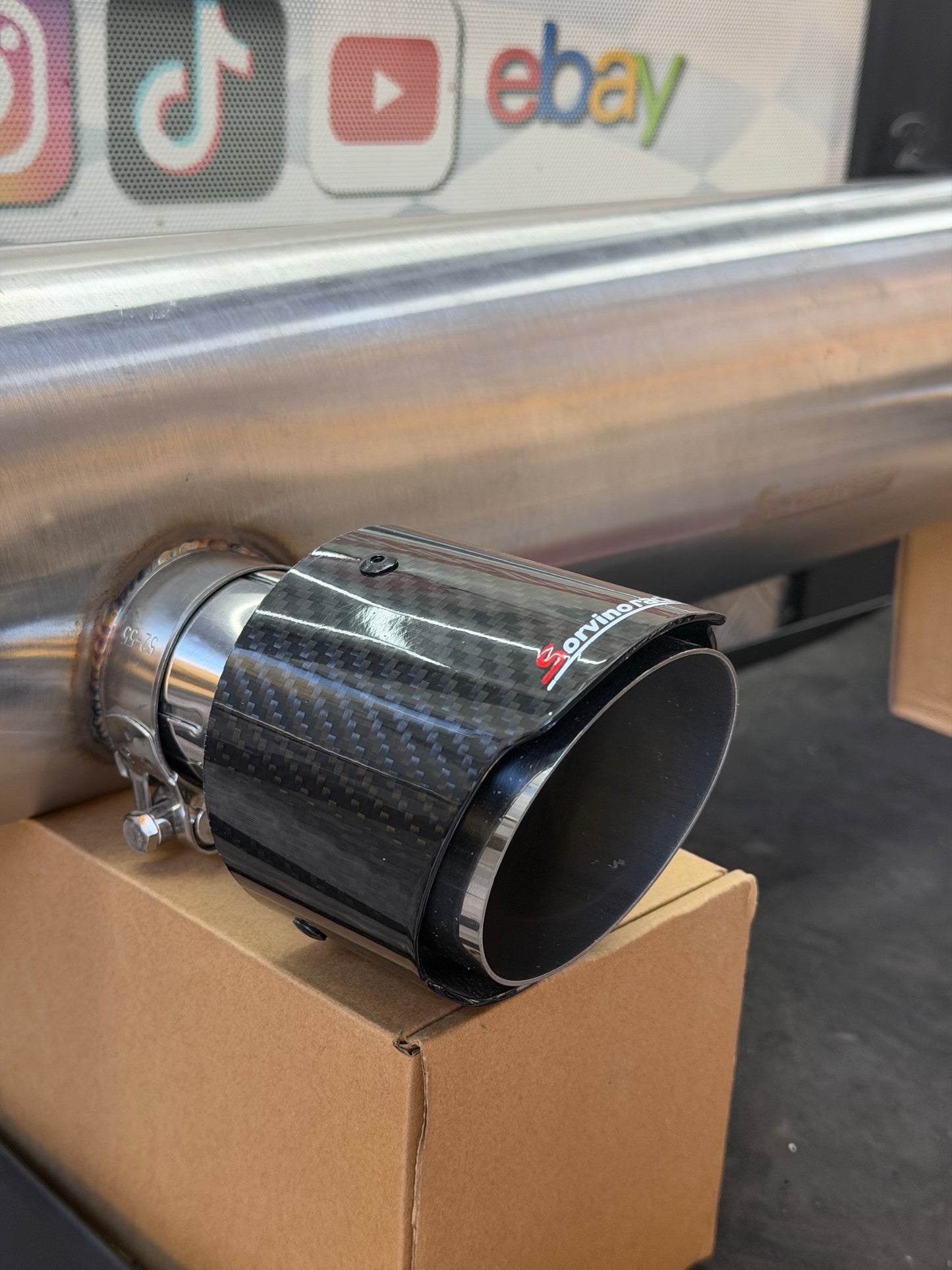 SMART 453 terminali Carbon look